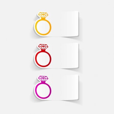 Yüzük Elmas Icons set ile