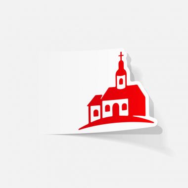 Kilise düz simgesi