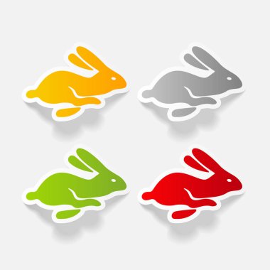 Paskalya tavşanı Icons set