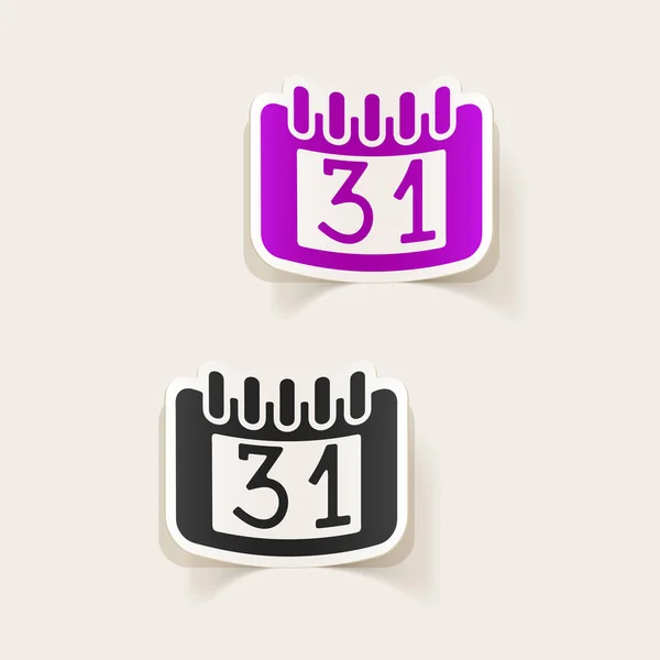 Set di icone calendario — Vettoriale Stock