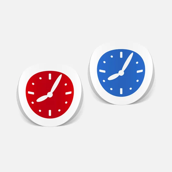 Icônes d'horloge ensemble — Image vectorielle