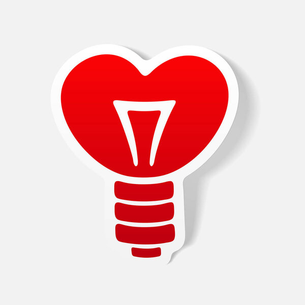 Значок плоской лампы
