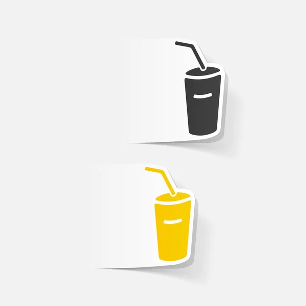 Conjunto de ícones bebida refrigerante — Vetor de Stock