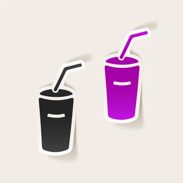 Soda içecek Icons set — Stok Vektör