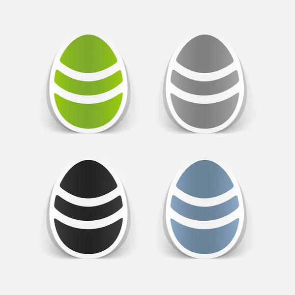 Pasen eieren pictogrammen — Stockvector