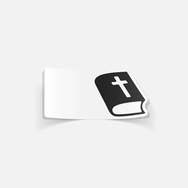 Livre de bible icônes ensemble — Image vectorielle