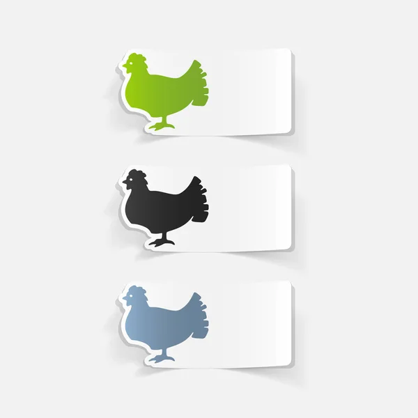 Ensemble d'icônes de poulet — Image vectorielle