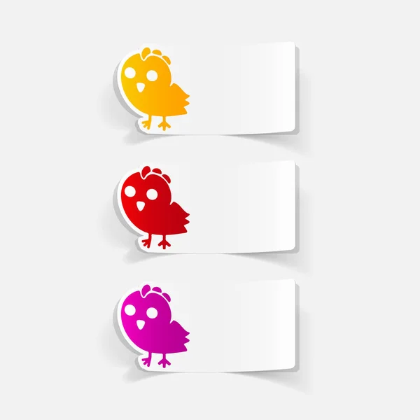 Chicken icons set — Stock Vector