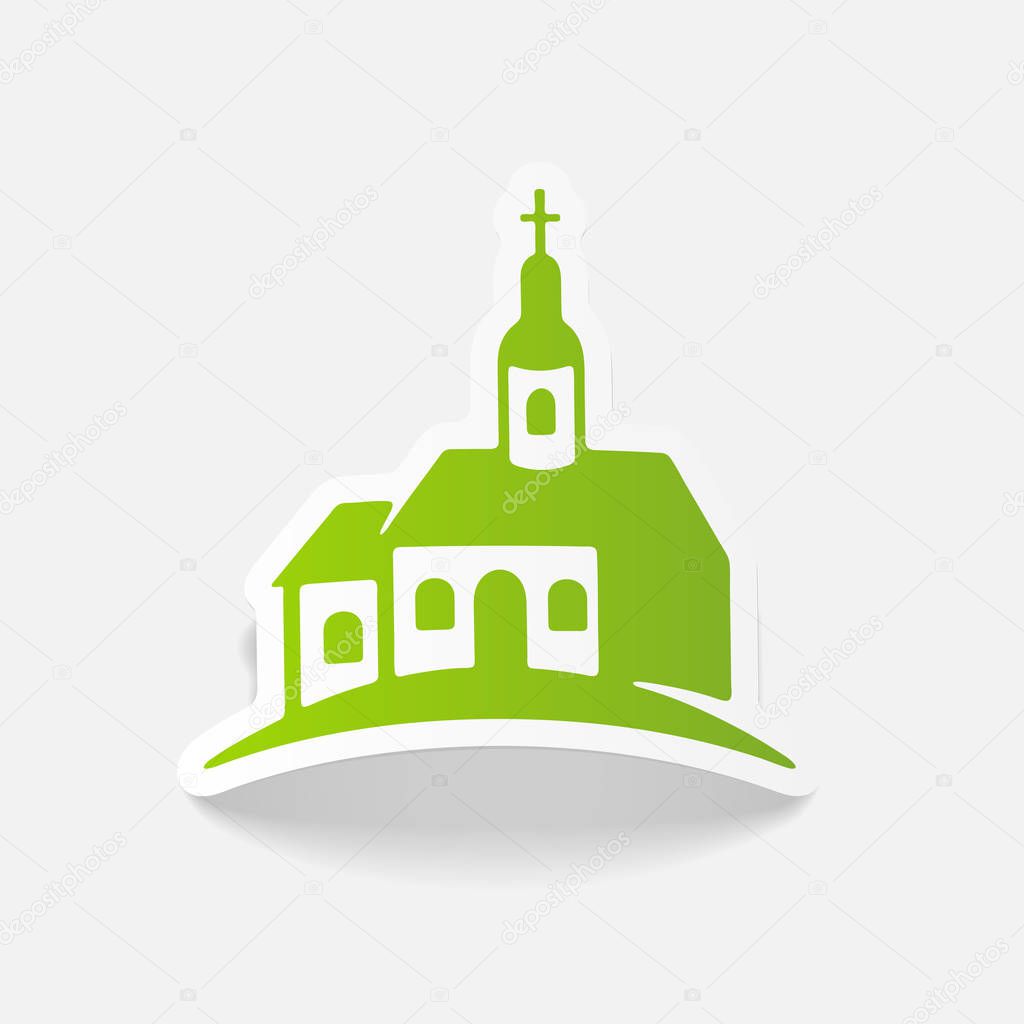 church flat icon