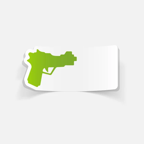 Gun flat icon — Stock Vector