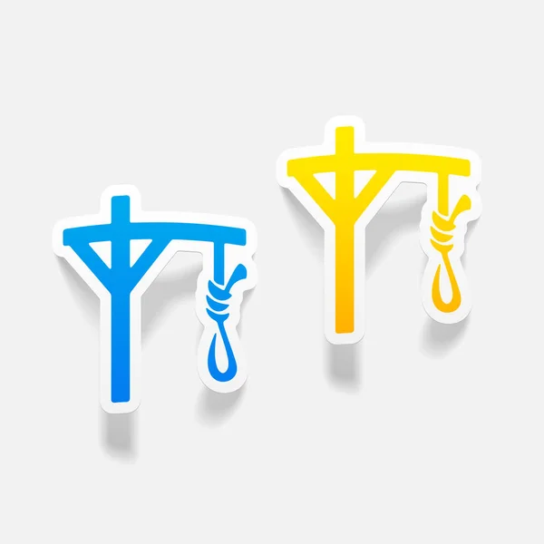 Gallows flat icons — Stock Vector