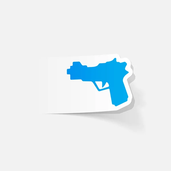 Gun flat icon — Stock Vector