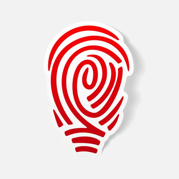 Fingerprint sign icon — Stock Vector