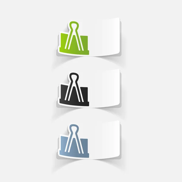 Clips Icons gesetzt — Stockvektor