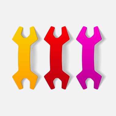 İngiliz anahtarı simgeleri ayarlandı