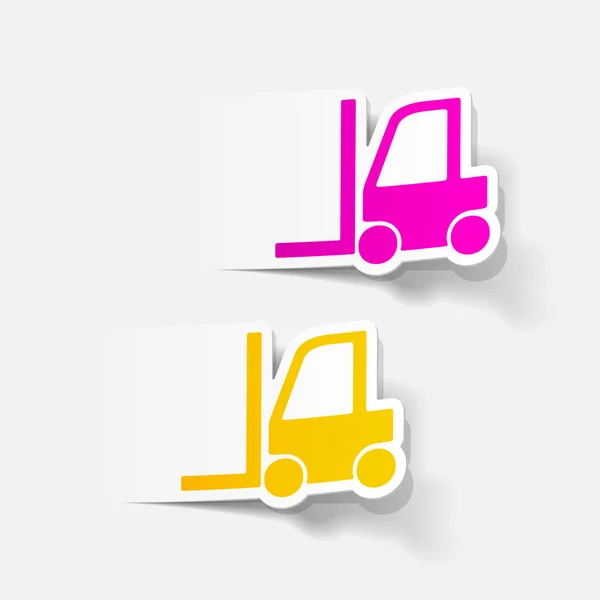 Heftruck icons set — Stockvector