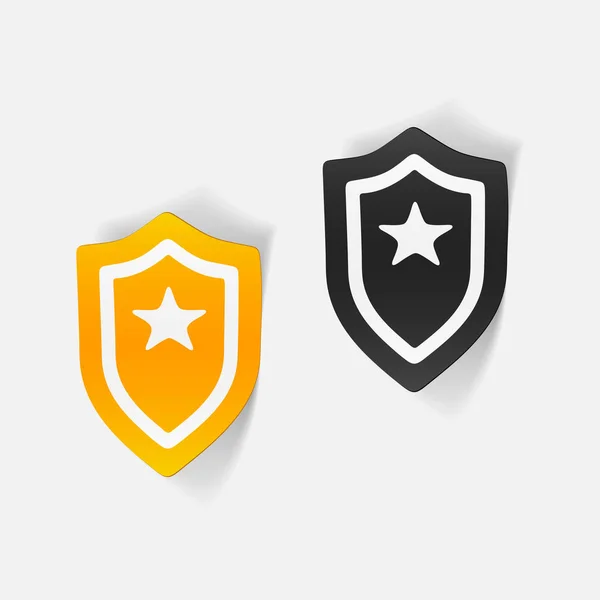 Politie badge icons set — Stockvector