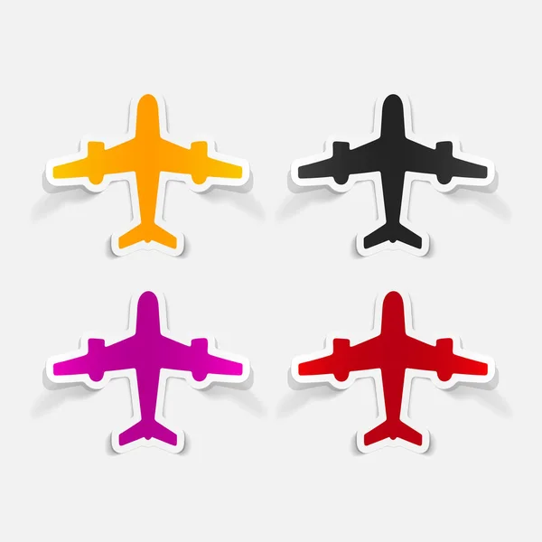 Літак набір іконок — стоковий вектор