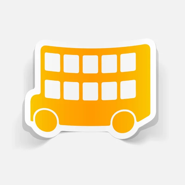 Autobus-dvoupatrový — Stockový vektor