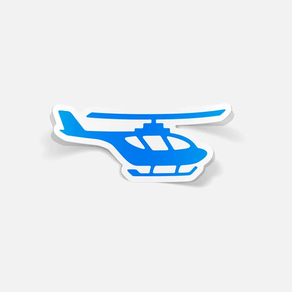 Helicopter flat icon — Stock Vector