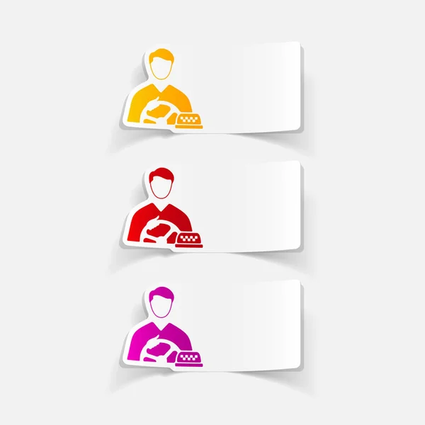 Taxi driver icons set — Stock Vector