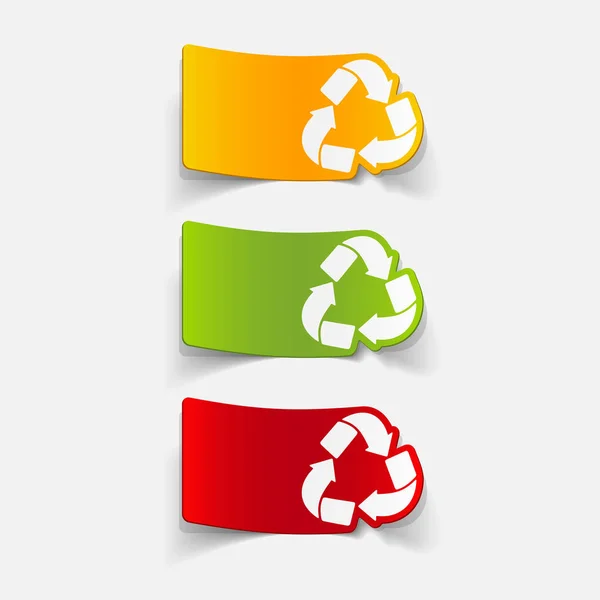Conjunto de sinal de reciclagem —  Vetores de Stock