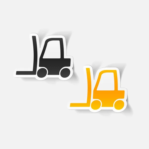 Forklift Icons set — Stok Vektör