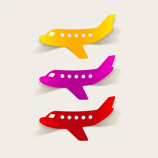 Plane icons set — Stock Vector