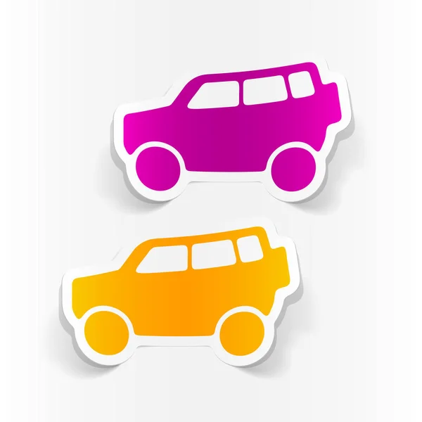Carro conjunto de ícones SUV — Vetor de Stock