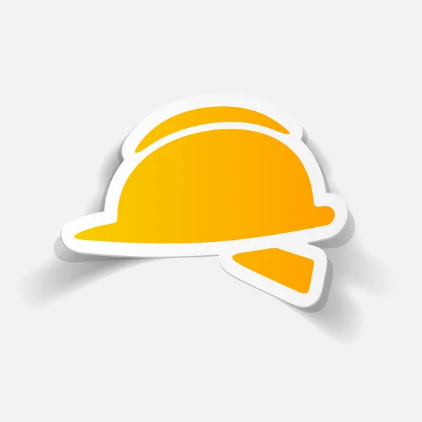 Helmet flat icon — Stock Vector