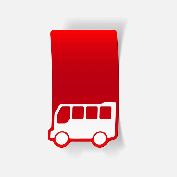 Bus Icono plano — Vector de stock