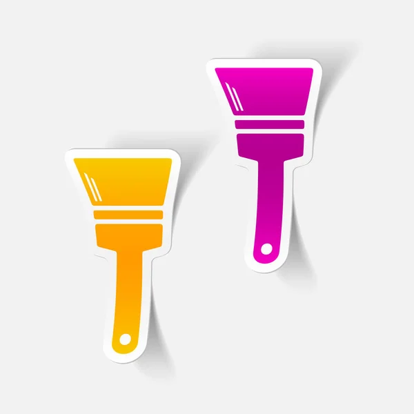 Paint brush icons set — Stock Vector