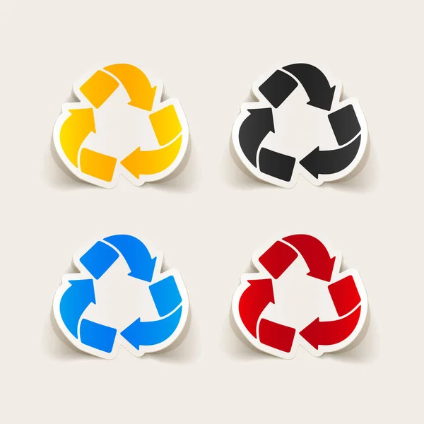 Recycle sign set — Stock Vector