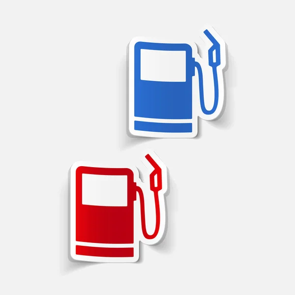 Ikoner för bensinstationer — Stock vektor