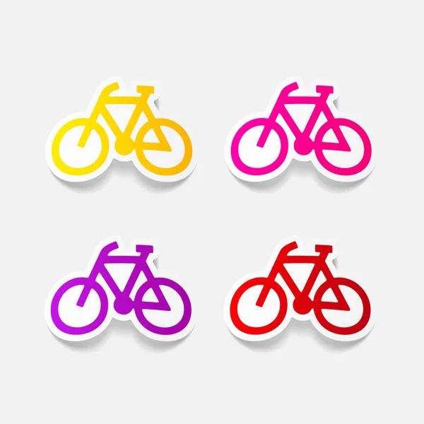 Conjunto de iconos de bicicleta — Vector de stock