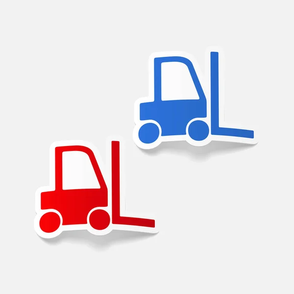 Forklift Icons set — Stok Vektör