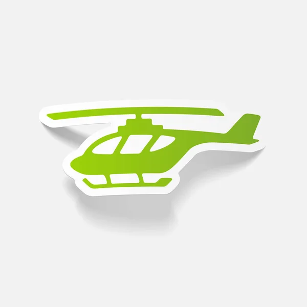 Helicopter flat icon — Stock Vector