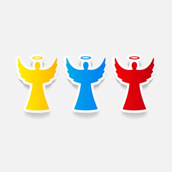 Angel icons set — Stock Vector