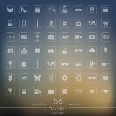 moda simgeleri dizisi