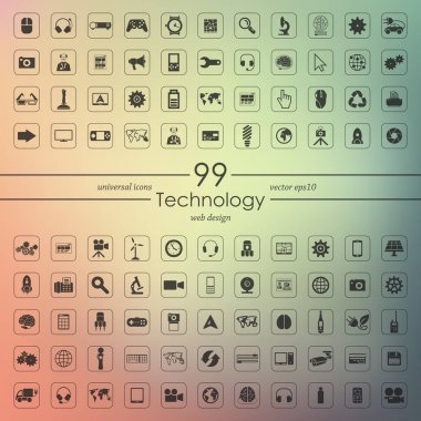 Teknoloji simgeleri kümesi