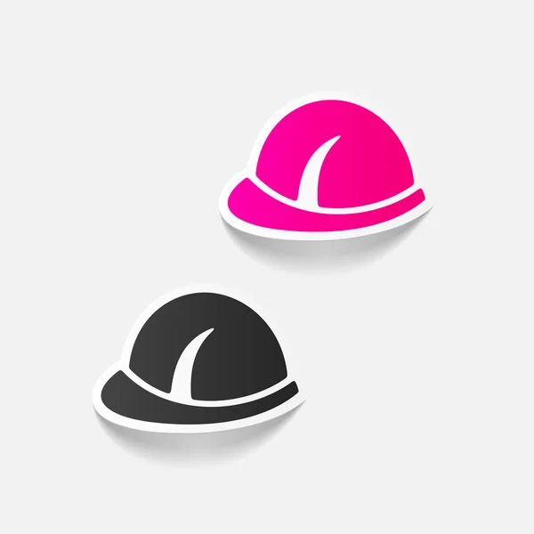 Hard hat icons set — Stock Vector