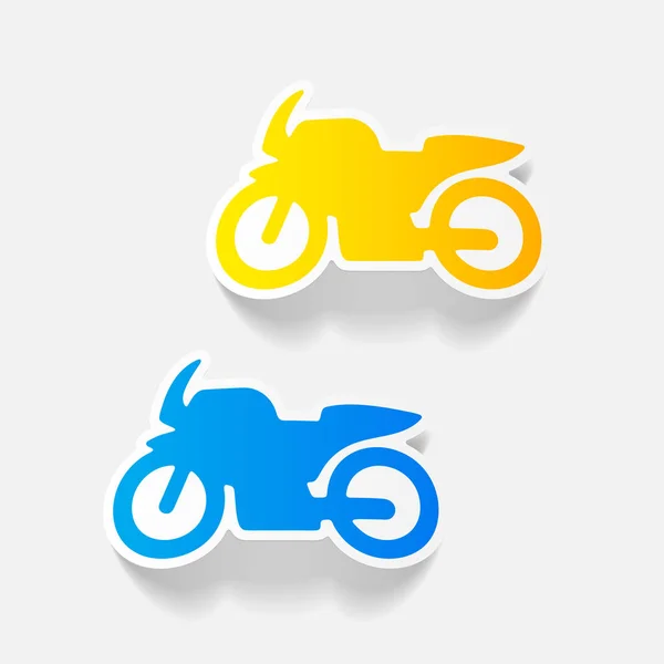 Motorcykel ikoner set — Stock vektor