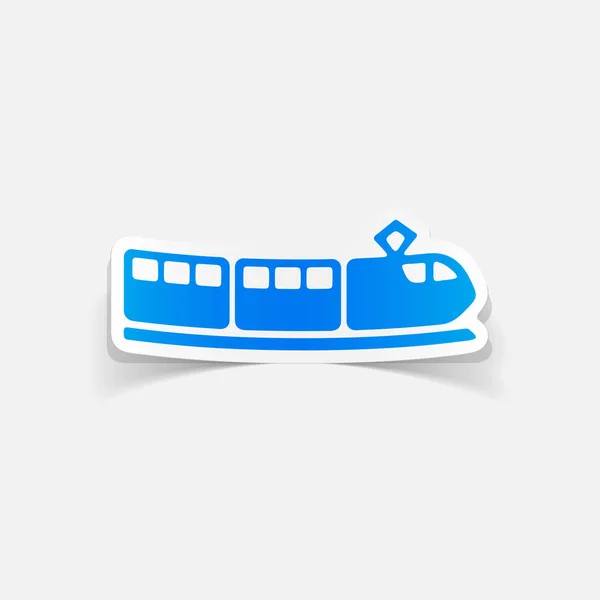 Passenger train icon — Stock Vector