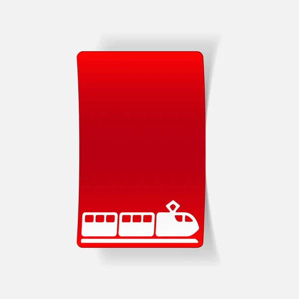 Passenger train icon — Stock Vector