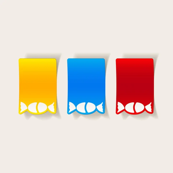 Bonbons sucrés colorés — Image vectorielle