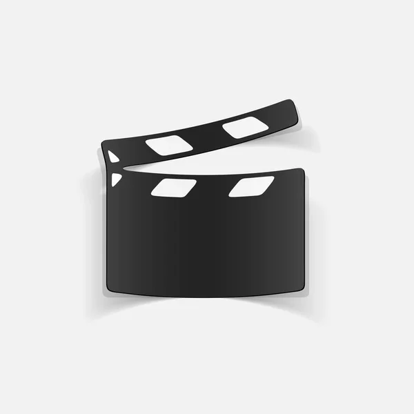 Clapper cinema icon — Stock Vector