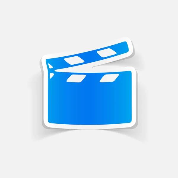 Clapper cinema icon — Stock Vector