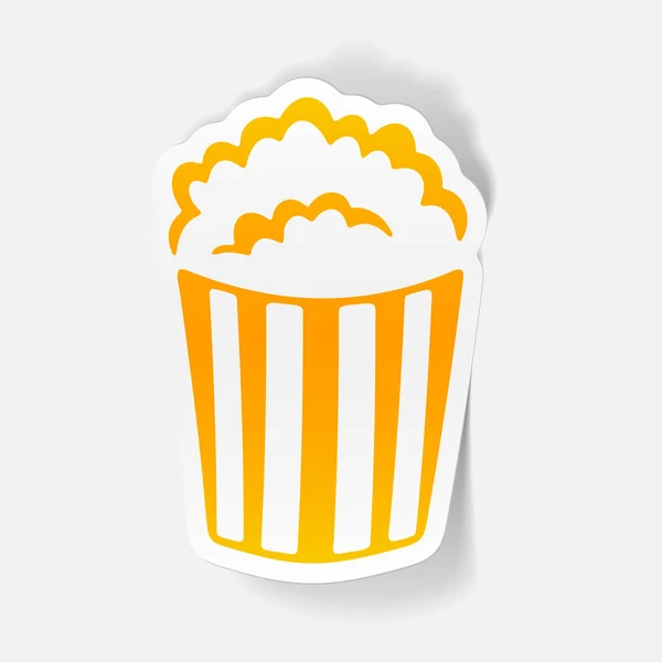 Popcorn in paper packages icon — Stock Vector