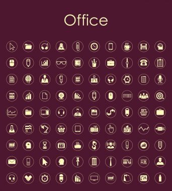 ofis simgeleri dizisi