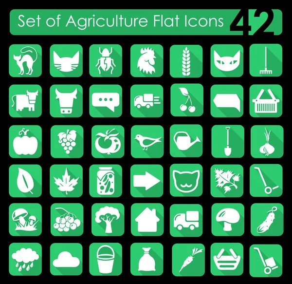 Set of agriculture icons — Stock Vector